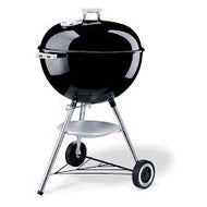 Weber 22 1/2` Black One-Touch Silver Kettle Charcoal Grill