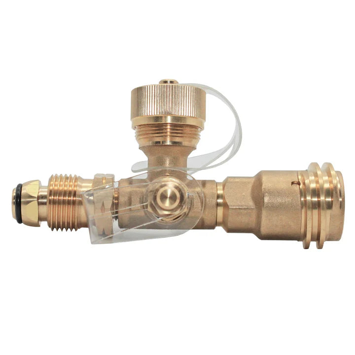4 Port Brass Tee