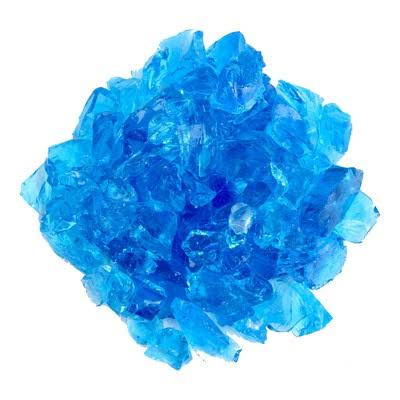 Turquoise Recycled Fire Glass - 10 Lbs